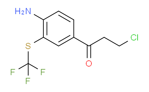 CAS No. 1803861-45-1, 1-(4-Amino-3-(trifluoromethylthio)phenyl)-3-chloropropan-1-one