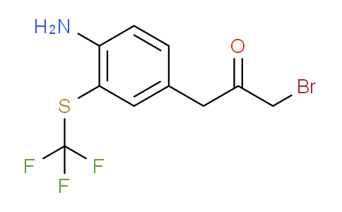 CAS No. 1806552-01-1, 1-(4-Amino-3-(trifluoromethylthio)phenyl)-3-bromopropan-2-one