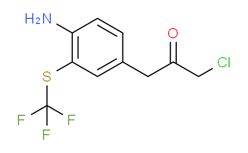 CAS No. 1804222-56-7, 1-(4-Amino-3-(trifluoromethylthio)phenyl)-3-chloropropan-2-one