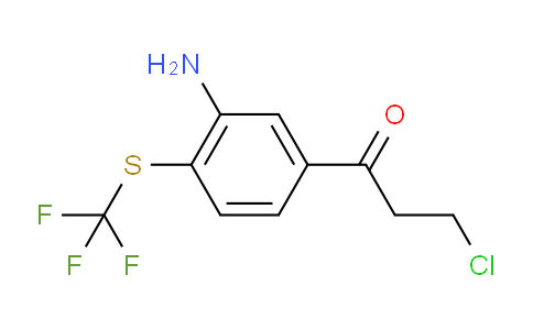 CAS No. 1804210-34-1, 1-(3-Amino-4-(trifluoromethylthio)phenyl)-3-chloropropan-1-one