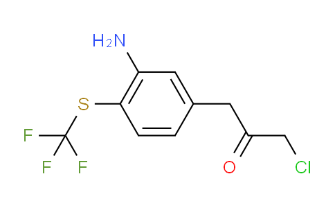 CAS No. 1806404-75-0, 1-(3-Amino-4-(trifluoromethylthio)phenyl)-3-chloropropan-2-one