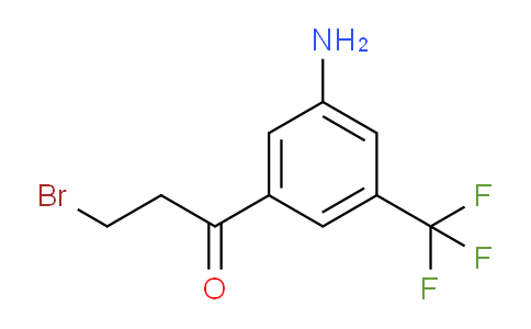 CAS No. 1803860-81-2, 1-(3-Amino-5-(trifluoromethyl)phenyl)-3-bromopropan-1-one