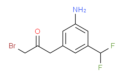 CAS No. 1806520-46-6, 1-(3-Amino-5-(difluoromethyl)phenyl)-3-bromopropan-2-one