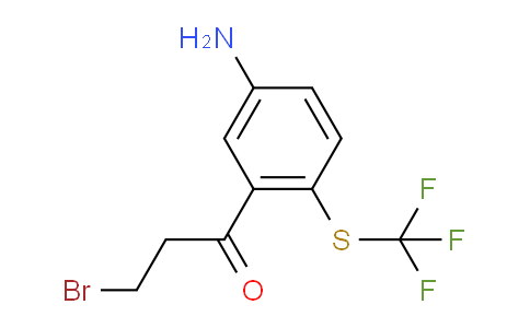 CAS No. 1804217-76-2, 1-(5-Amino-2-(trifluoromethylthio)phenyl)-3-bromopropan-1-one