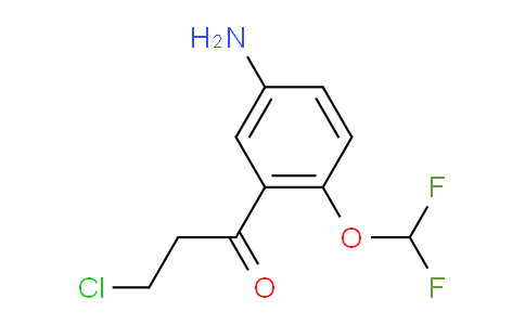 CAS No. 1804401-32-8, 1-(5-Amino-2-(difluoromethoxy)phenyl)-3-chloropropan-1-one