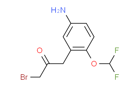 CAS No. 1803842-88-7, 1-(5-Amino-2-(difluoromethoxy)phenyl)-3-bromopropan-2-one