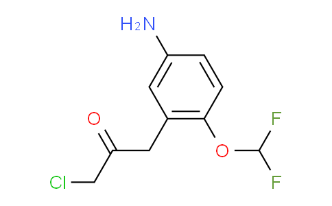 CAS No. 1804401-50-0, 1-(5-Amino-2-(difluoromethoxy)phenyl)-3-chloropropan-2-one