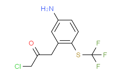 CAS No. 1803805-67-5, 1-(5-Amino-2-(trifluoromethylthio)phenyl)-3-chloropropan-2-one