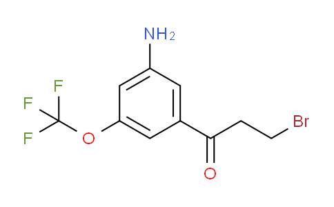 CAS No. 1804042-80-5, 1-(3-Amino-5-(trifluoromethoxy)phenyl)-3-bromopropan-1-one