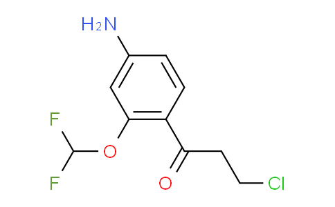 CAS No. 1806344-48-8, 1-(4-Amino-2-(difluoromethoxy)phenyl)-3-chloropropan-1-one