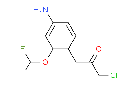 CAS No. 1803867-06-2, 1-(4-Amino-2-(difluoromethoxy)phenyl)-3-chloropropan-2-one