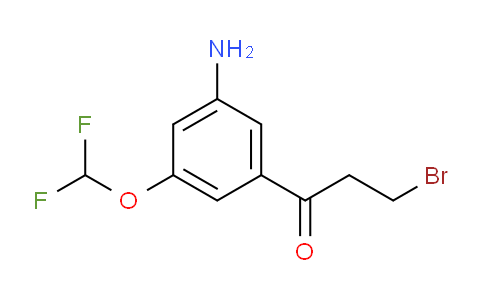 CAS No. 1803842-33-2, 1-(3-Amino-5-(difluoromethoxy)phenyl)-3-bromopropan-1-one