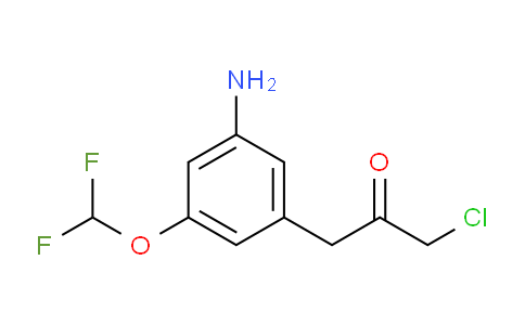 CAS No. 1804035-53-7, 1-(3-Amino-5-(difluoromethoxy)phenyl)-3-chloropropan-2-one