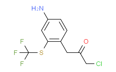 CAS No. 1803839-10-2, 1-(4-Amino-2-(trifluoromethylthio)phenyl)-3-chloropropan-2-one