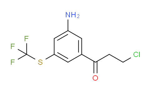 CAS No. 1806577-24-1, 1-(3-Amino-5-(trifluoromethylthio)phenyl)-3-chloropropan-1-one