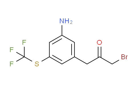 CAS No. 1806522-22-4, 1-(3-Amino-5-(trifluoromethylthio)phenyl)-3-bromopropan-2-one