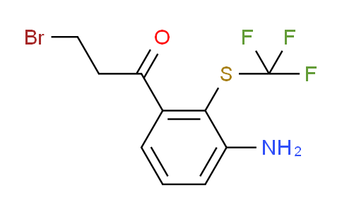 CAS No. 1803879-95-9, 1-(3-Amino-2-(trifluoromethylthio)phenyl)-3-bromopropan-1-one