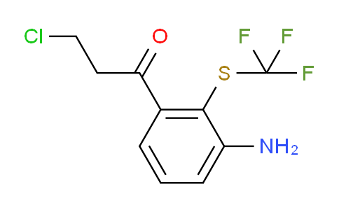 CAS No. 1803880-19-4, 1-(3-Amino-2-(trifluoromethylthio)phenyl)-3-chloropropan-1-one