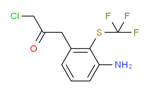CAS No. 1804210-48-7, 1-(3-Amino-2-(trifluoromethylthio)phenyl)-3-chloropropan-2-one