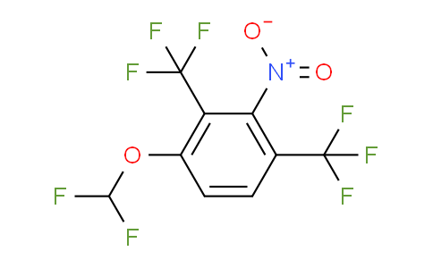 CAS No. 1805134-06-8, 1,3-Bis(trifluoromethyl)-4-(difluoromethoxy)-2-nitrobenzene