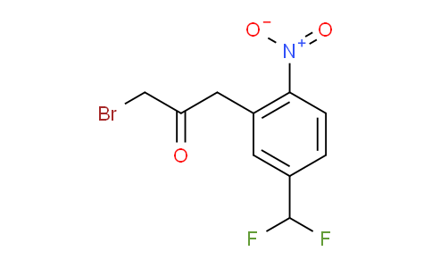 CAS No. 1804152-34-8, 1-Bromo-3-(5-(difluoromethyl)-2-nitrophenyl)propan-2-one