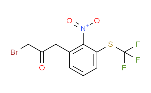 CAS No. 1805886-47-8, 1-Bromo-3-(2-nitro-3-(trifluoromethylthio)phenyl)propan-2-one
