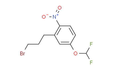 CAS No. 1803720-59-3, 1-(3-Bromopropyl)-5-(difluoromethoxy)-2-nitrobenzene