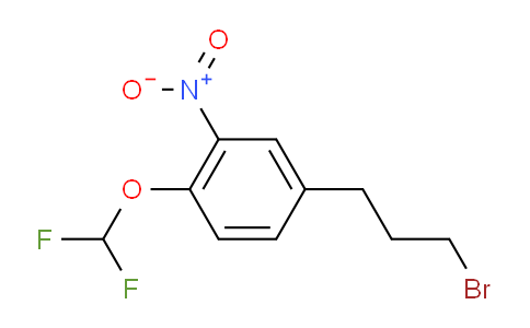 CAS No. 1806456-71-2, 1-(3-Bromopropyl)-4-(difluoromethoxy)-3-nitrobenzene