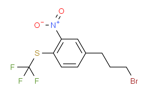 CAS No. 1806713-00-7, 1-(3-Bromopropyl)-3-nitro-4-(trifluoromethylthio)benzene