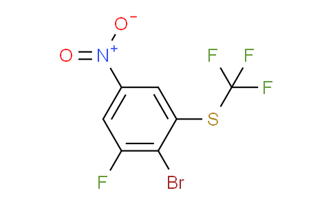 CAS No. 1805179-33-2, 1-Bromo-2-fluoro-4-nitro-6-(trifluoromethylthio)benzene