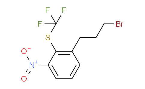 CAS No. 1804137-70-9, 1-(3-Bromopropyl)-3-nitro-2-(trifluoromethylthio)benzene