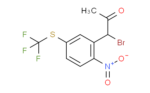 CAS No. 1806702-51-1, 1-Bromo-1-(2-nitro-5-(trifluoromethylthio)phenyl)propan-2-one