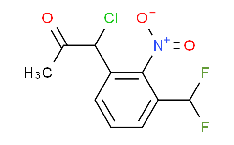 CAS No. 1804170-46-4, 1-Chloro-1-(3-(difluoromethyl)-2-nitrophenyl)propan-2-one