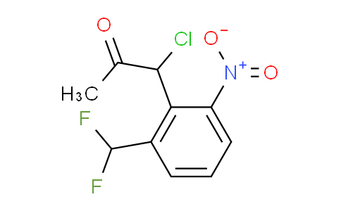 CAS No. 1804282-72-1, 1-Chloro-1-(2-(difluoromethyl)-6-nitrophenyl)propan-2-one