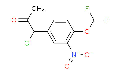 CAS No. 1803887-68-4, 1-Chloro-1-(4-(difluoromethoxy)-3-nitrophenyl)propan-2-one
