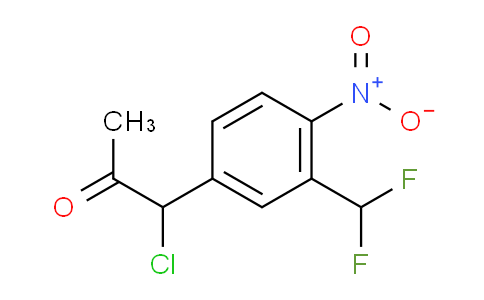 CAS No. 1804152-38-2, 1-Chloro-1-(3-(difluoromethyl)-4-nitrophenyl)propan-2-one