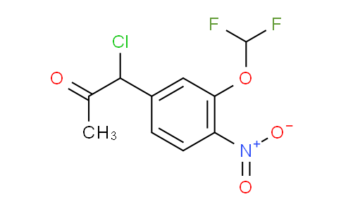 CAS No. 1804226-87-6, 1-Chloro-1-(3-(difluoromethoxy)-4-nitrophenyl)propan-2-one