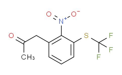 CAS No. 1804137-95-8, 1-(2-Nitro-3-(trifluoromethylthio)phenyl)propan-2-one