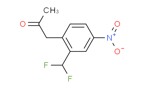 CAS No. 1341465-90-4, 1-(2-(Difluoromethyl)-4-nitrophenyl)propan-2-one