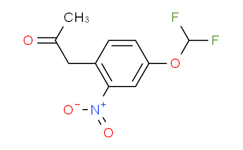 CAS No. 1804087-80-6, 1-(4-(Difluoromethoxy)-2-nitrophenyl)propan-2-one