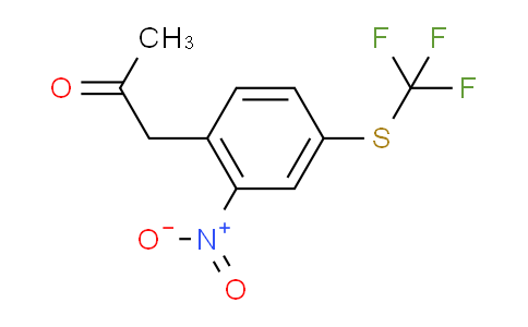 CAS No. 1804238-75-2, 1-(2-Nitro-4-(trifluoromethylthio)phenyl)propan-2-one