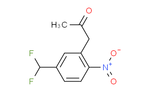 CAS No. 1804282-69-6, 1-(5-(Difluoromethyl)-2-nitrophenyl)propan-2-one