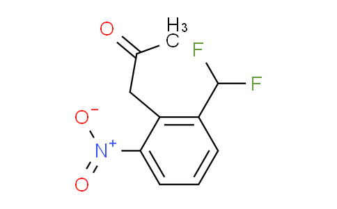 CAS No. 1803723-70-7, 1-(2-(Difluoromethyl)-6-nitrophenyl)propan-2-one
