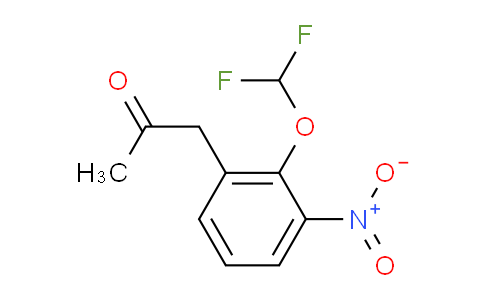 CAS No. 1804145-04-7, 1-(2-(Difluoromethoxy)-3-nitrophenyl)propan-2-one