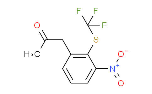 CAS No. 1806663-42-2, 1-(3-Nitro-2-(trifluoromethylthio)phenyl)propan-2-one