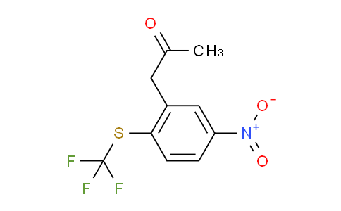 CAS No. 1806418-15-4, 1-(5-Nitro-2-(trifluoromethylthio)phenyl)propan-2-one