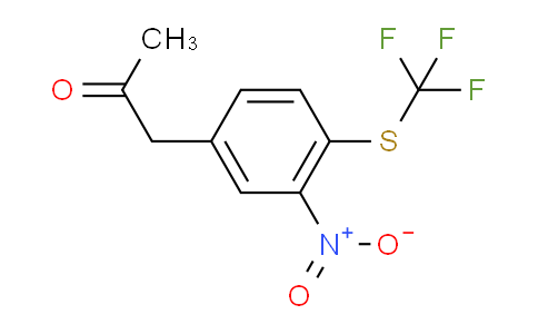 CAS No. 1804072-27-2, 1-(3-Nitro-4-(trifluoromethylthio)phenyl)propan-2-one