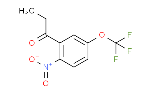 CAS No. 1804070-71-0, 1-(2-Nitro-5-(trifluoromethoxy)phenyl)propan-1-one