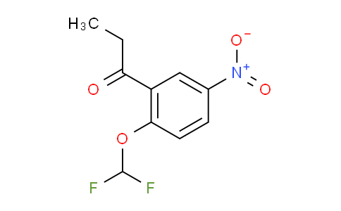 CAS No. 1803895-60-4, 1-(2-(Difluoromethoxy)-5-nitrophenyl)propan-1-one
