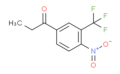 CAS No. 1804137-19-6, 1-(4-Nitro-3-(trifluoromethyl)phenyl)propan-1-one